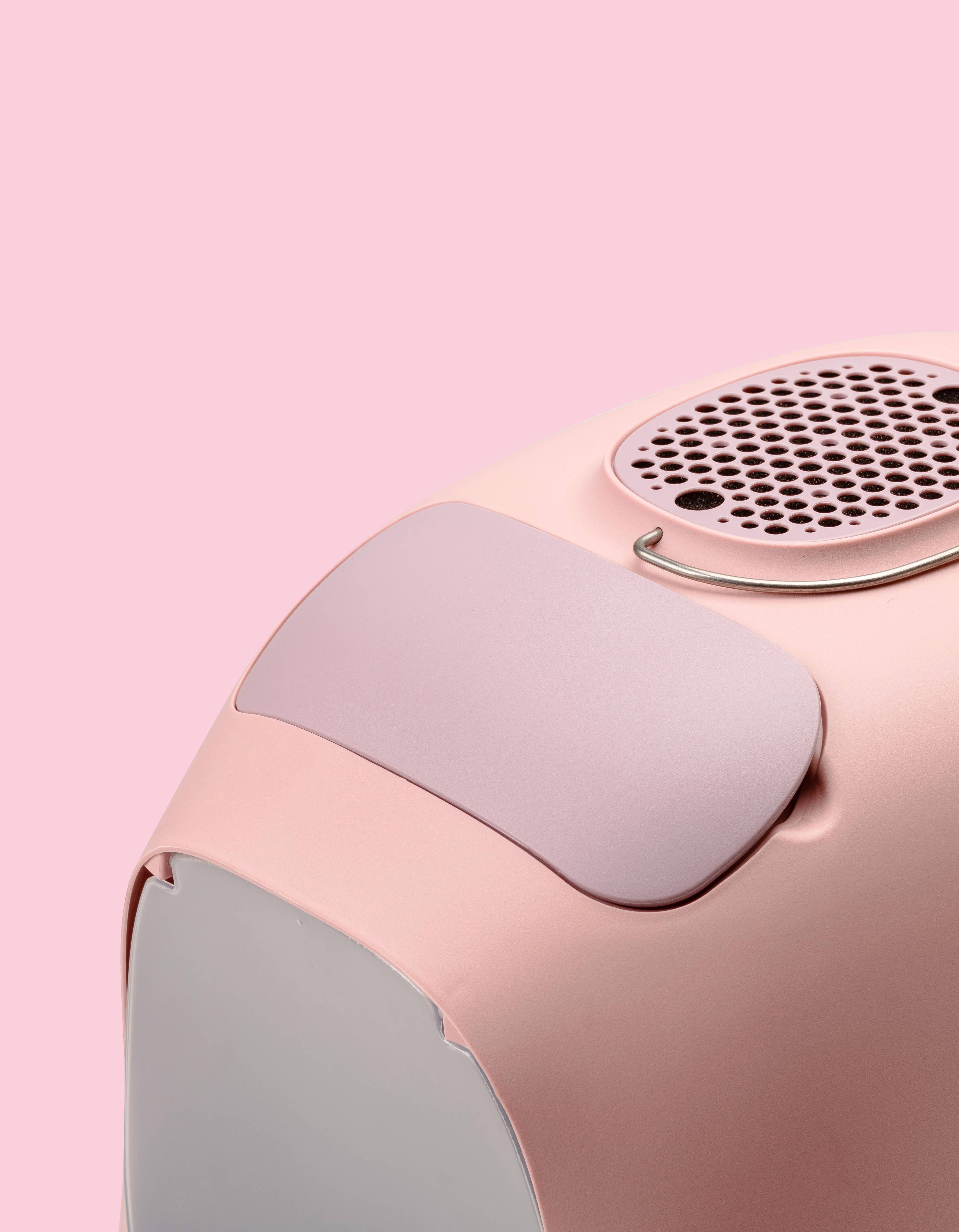 Designer covered litter box - Pink