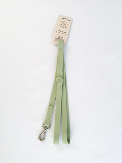 Dog waterproof flat leash green matcha 5 feet 